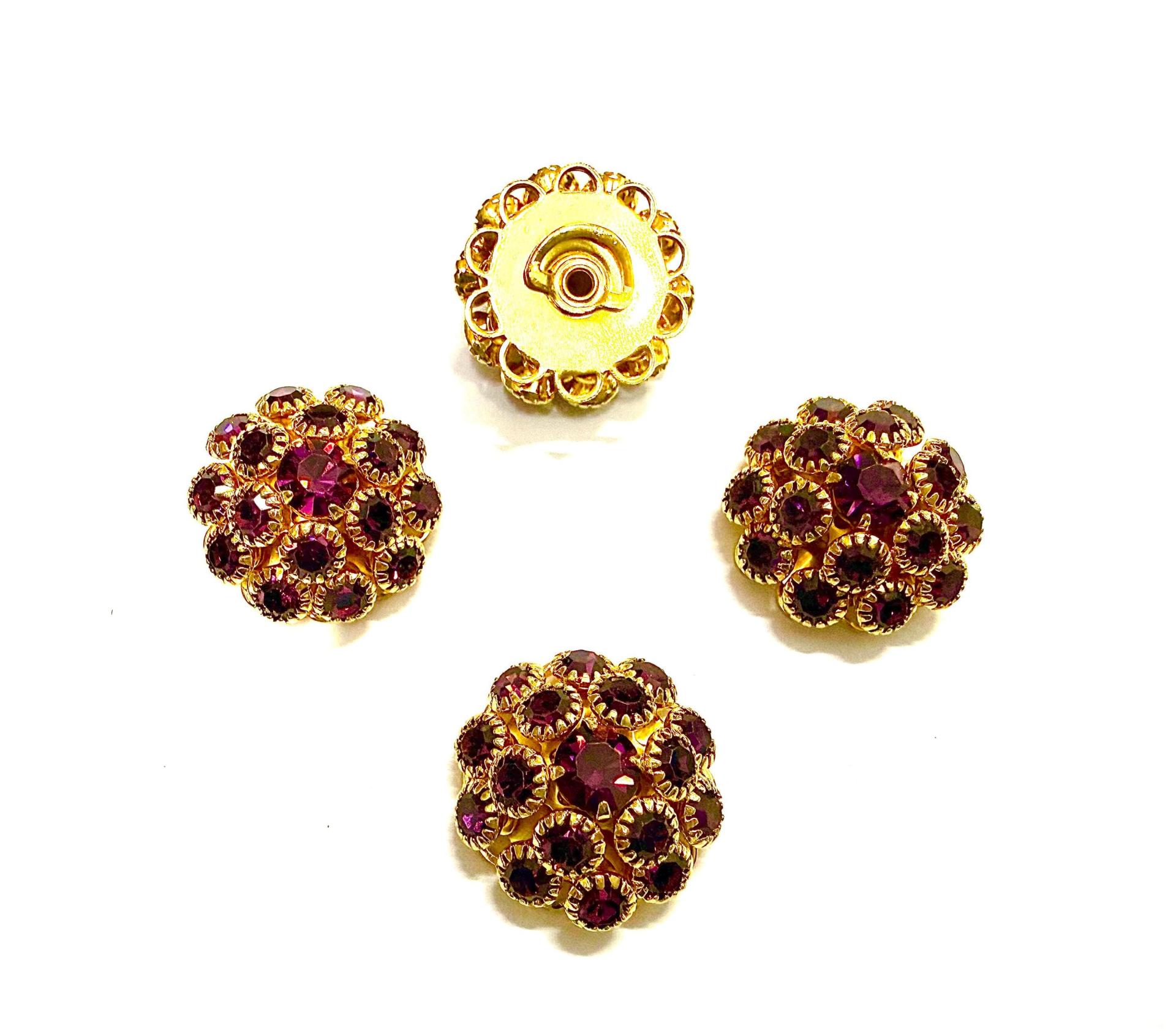 18 mm Vintage Gold plated Swarovski Embellishment DIY Supplies wedding decorations