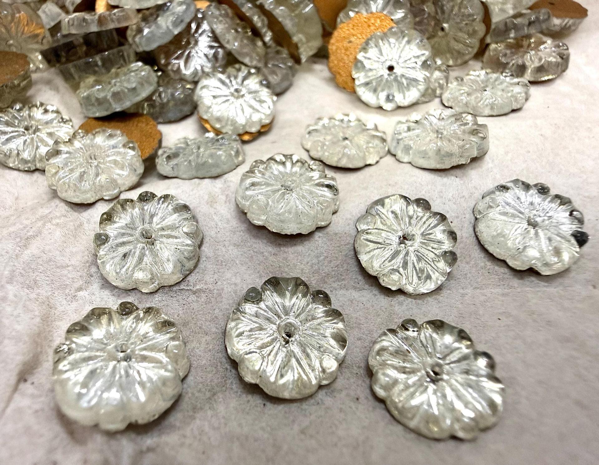 10mm Vintage Czech Crystal Flat Back Sew-On Stone Loch Rose