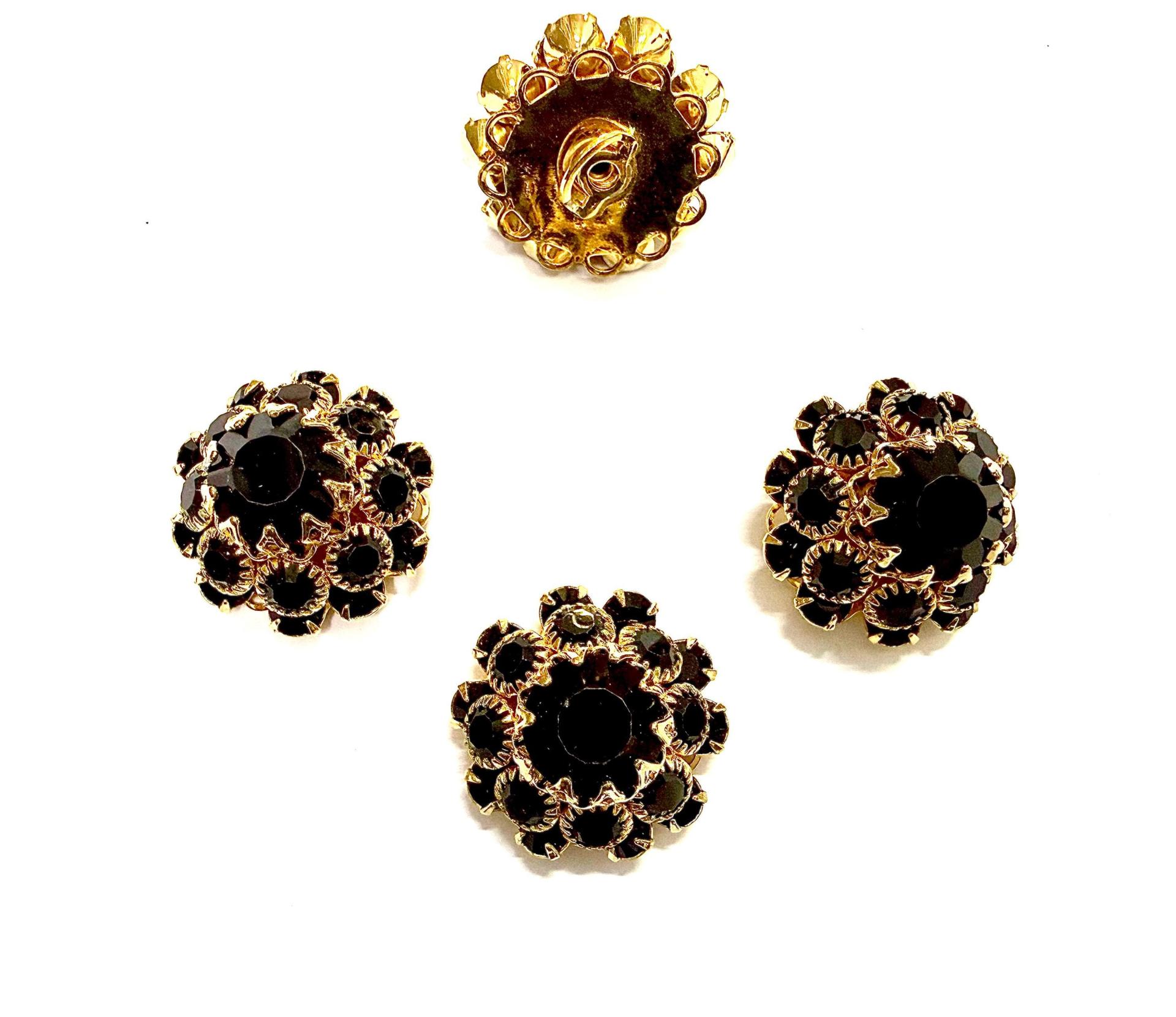 22 mm Vintage Gold Plated Swarovski Embellishment DIY Supplies wedding decorations