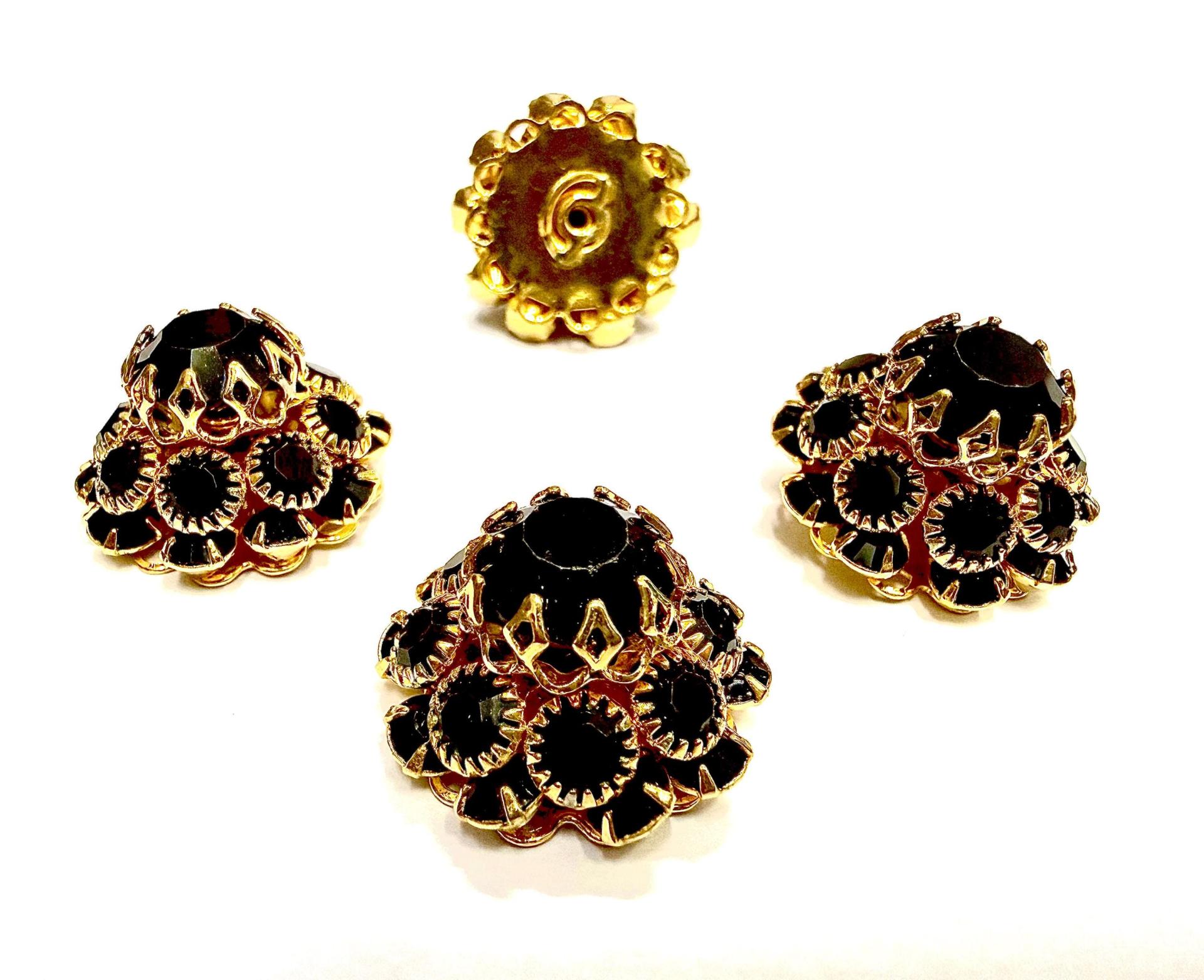 22 mm Vintage Gold Plated Swarovski Embellishment DIY Supplies wedding decorations