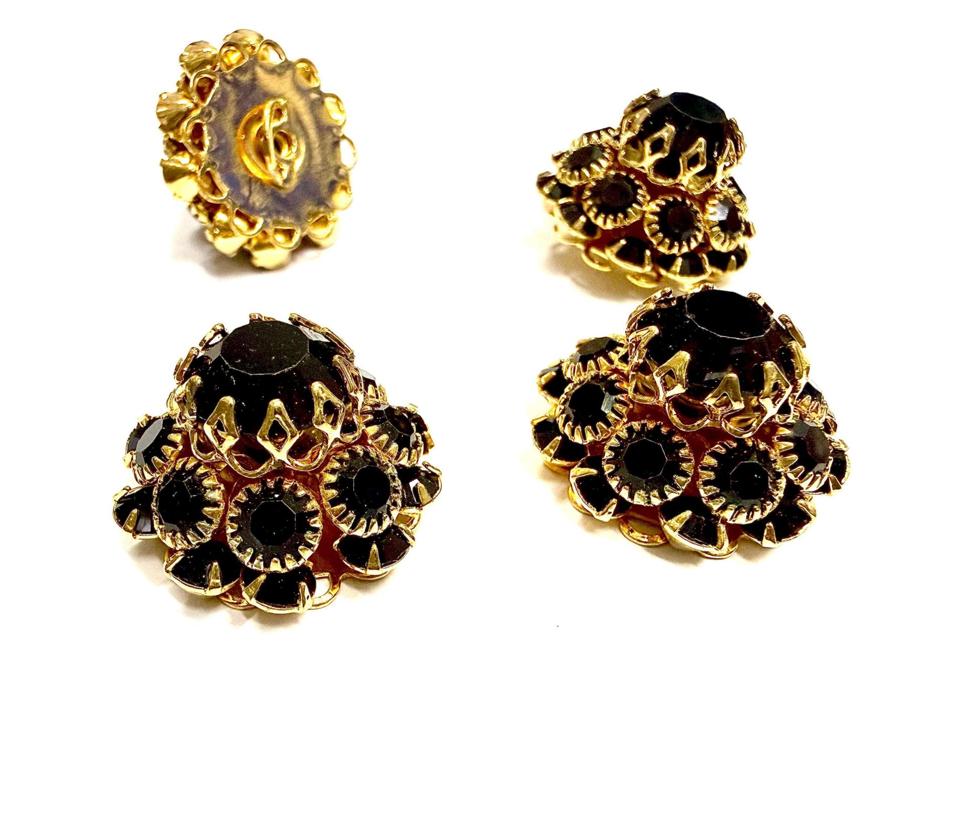22 mm Vintage Gold Plated Swarovski Embellishment DIY Supplies wedding decorations
