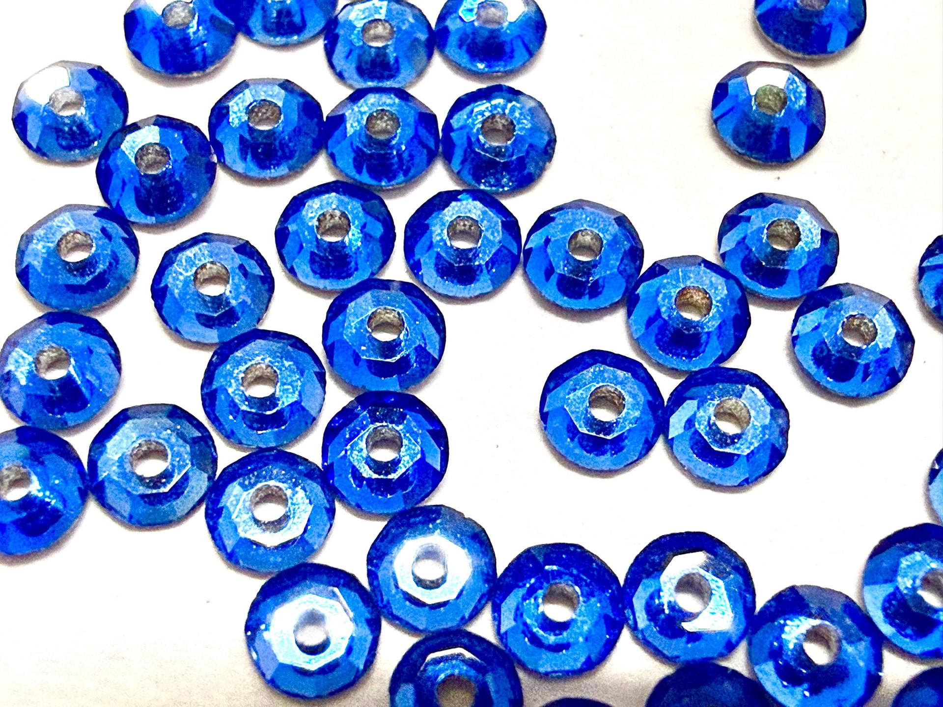 3mm Preciosa Crystal Sapphire Flat Back Sew-On Stones