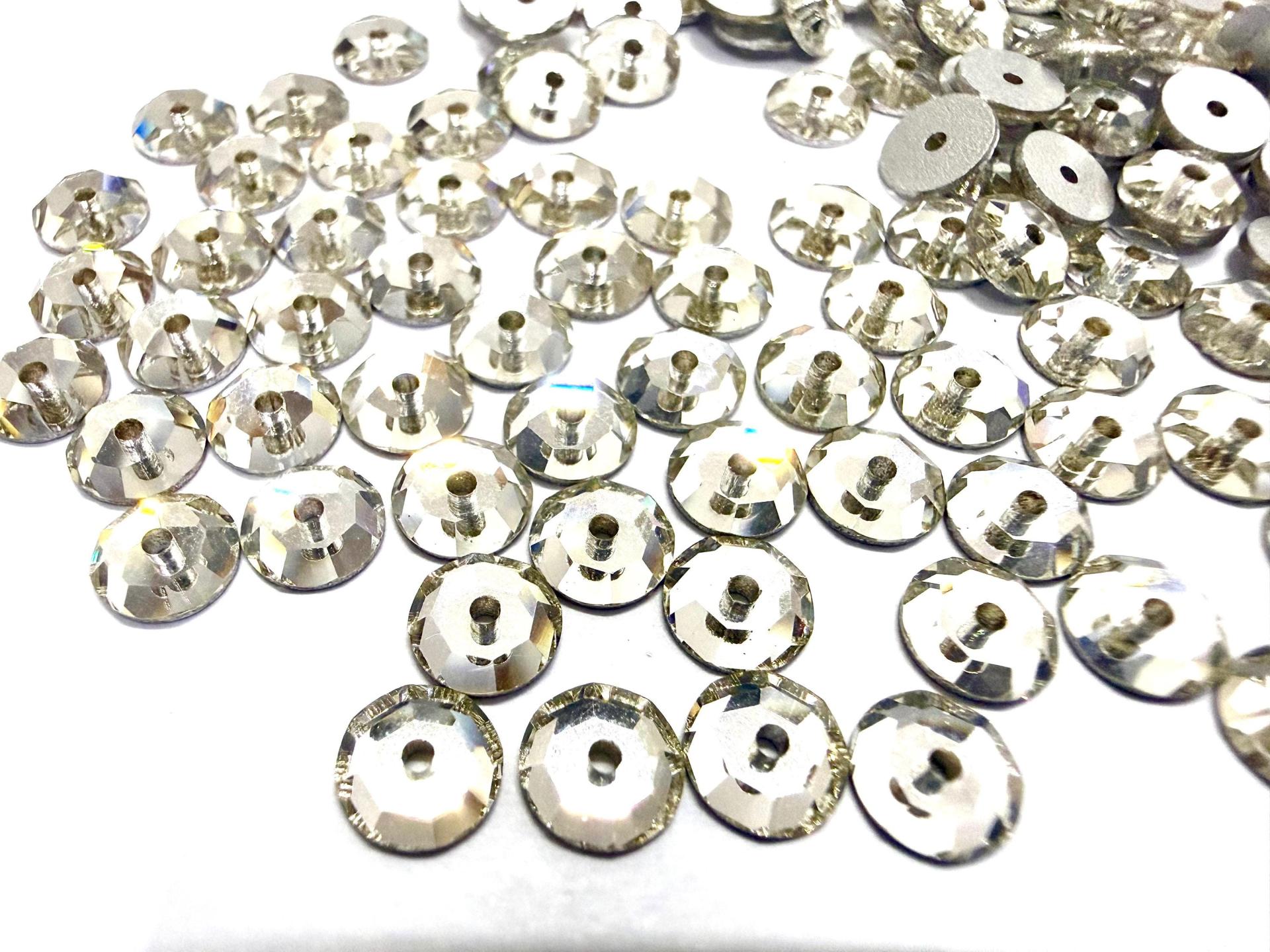 6mm Crystal Lochrose Stones – Preciosa Flat Back Sew-On Stones , Czech Beads