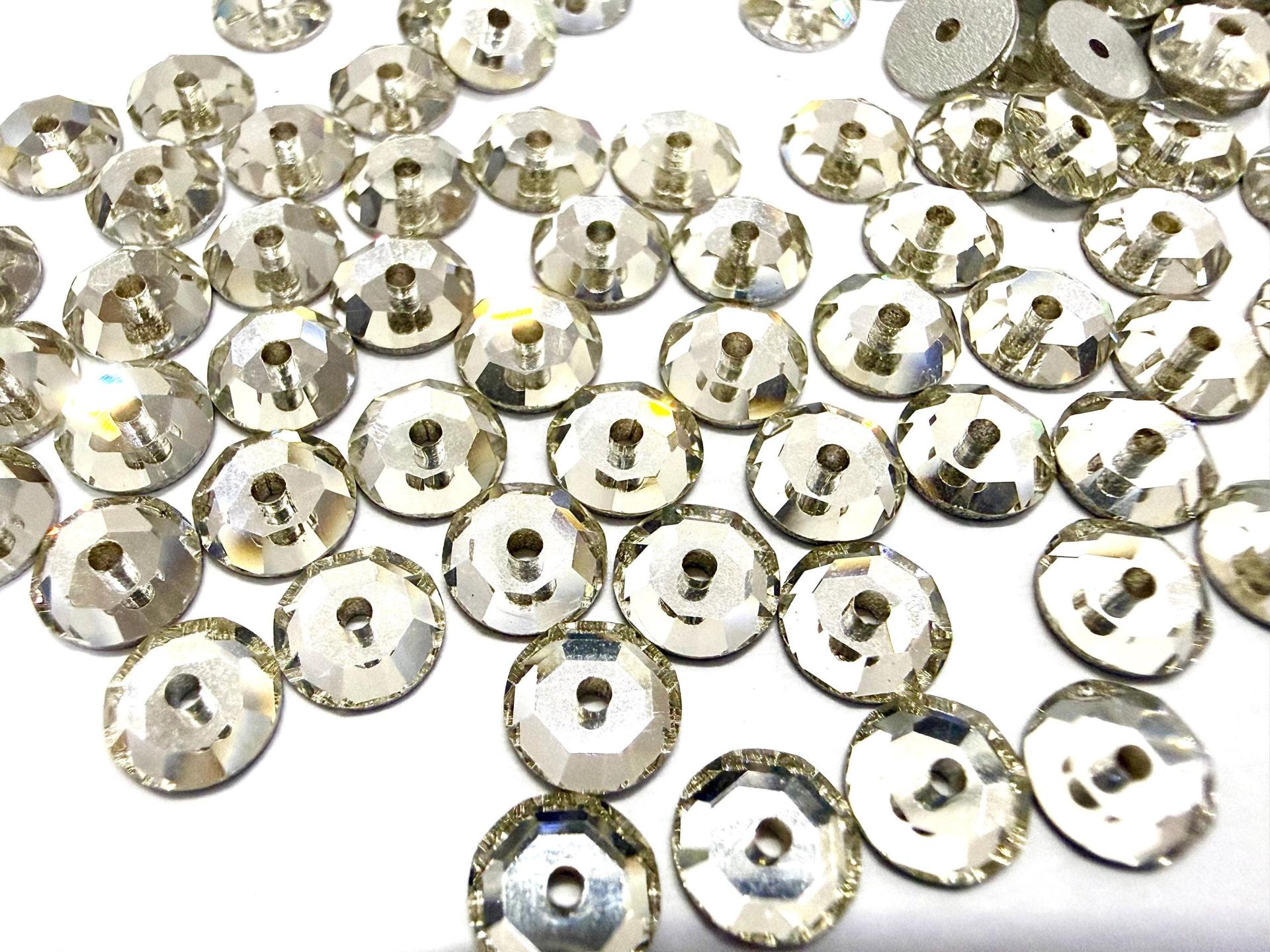 6mm Crystal Lochrose Stones – Preciosa Flat Back Sew-On Stones , Czech Beads