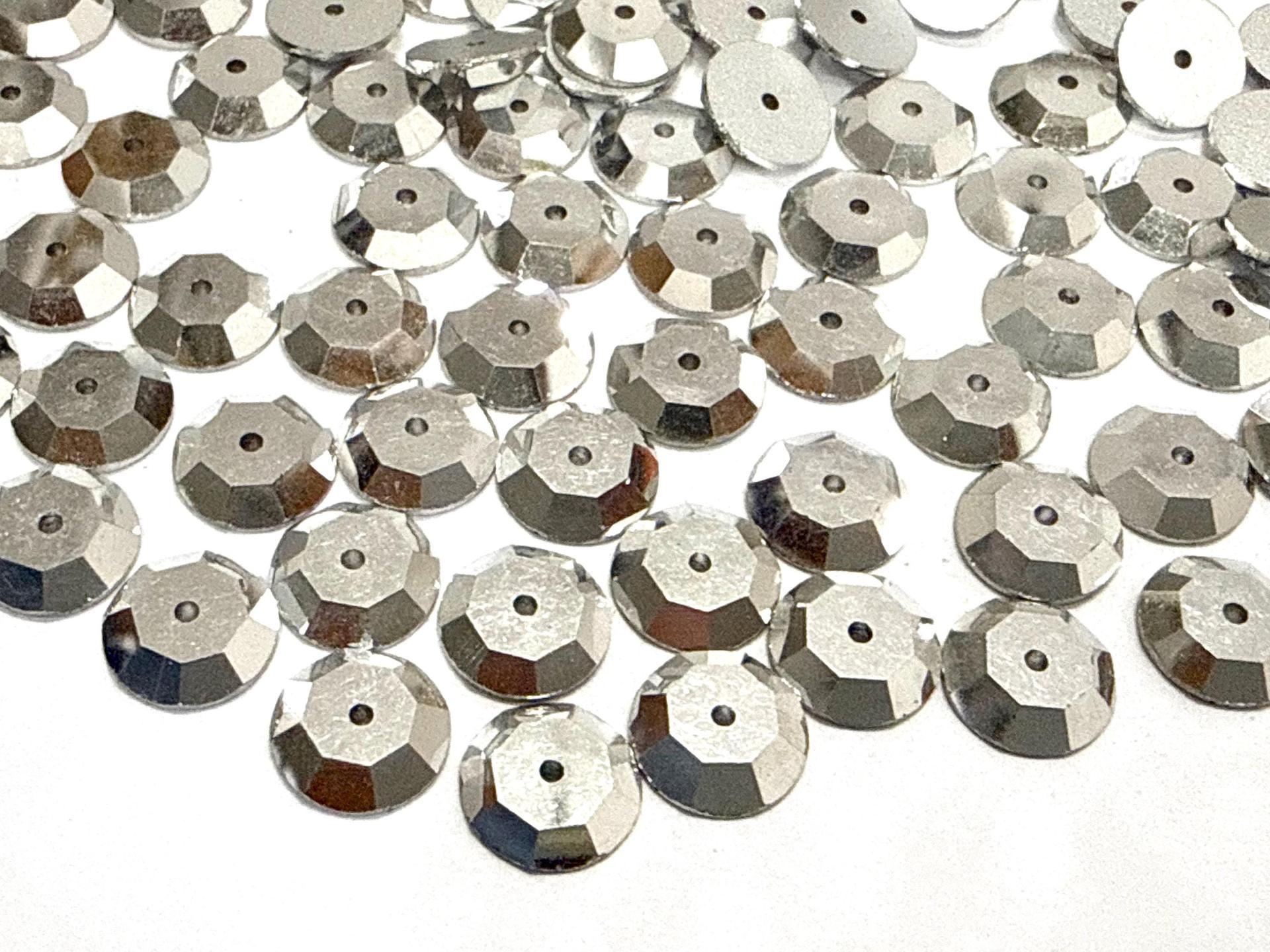 9mm Crystal Labrador Lochrose Stones – Preciosa Flat Back Sew-On Stones , Czech Beads