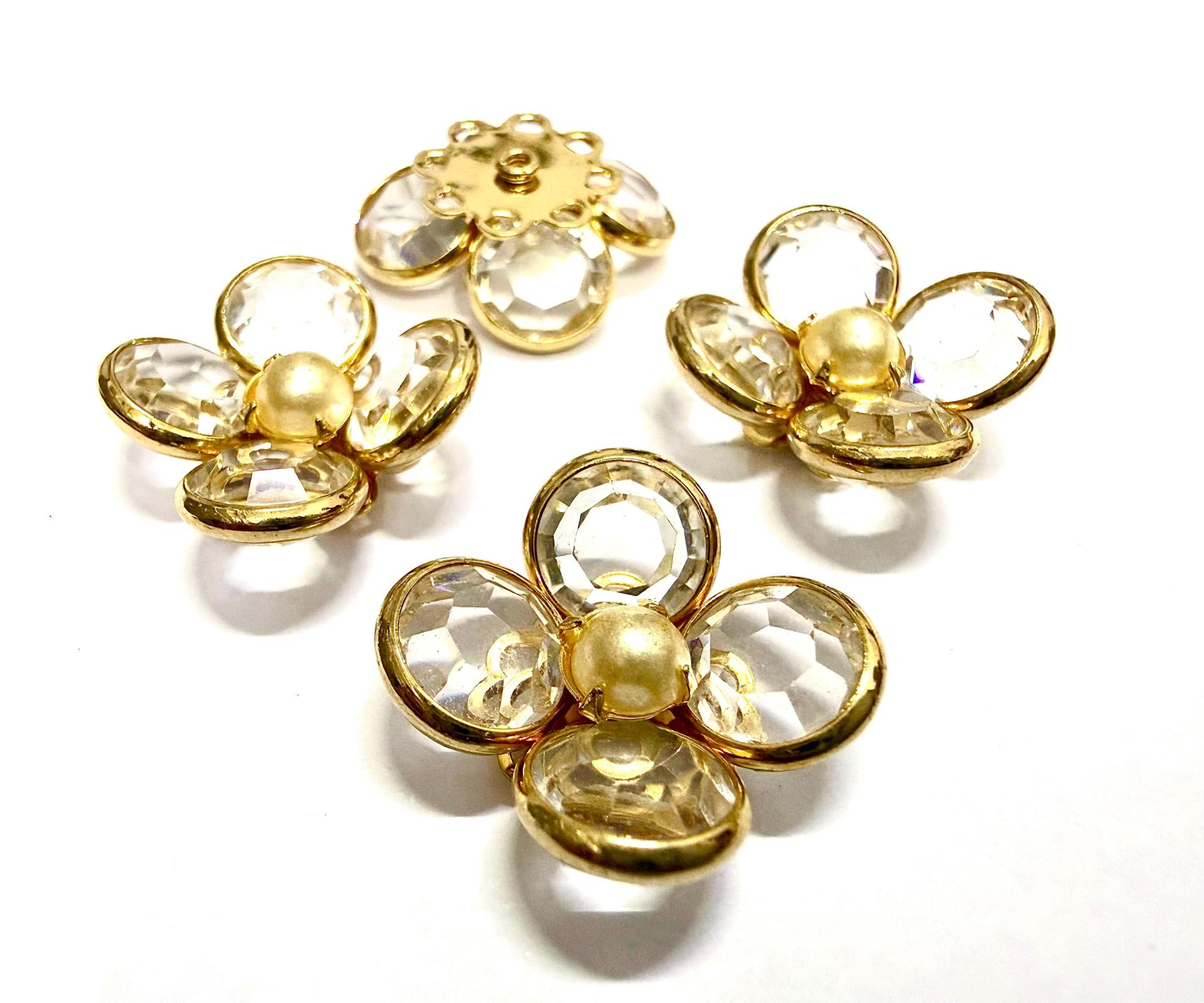 18 mm Vintage Crystal Swarovski Brooch Embellishment DIY Supplies wedding decorations