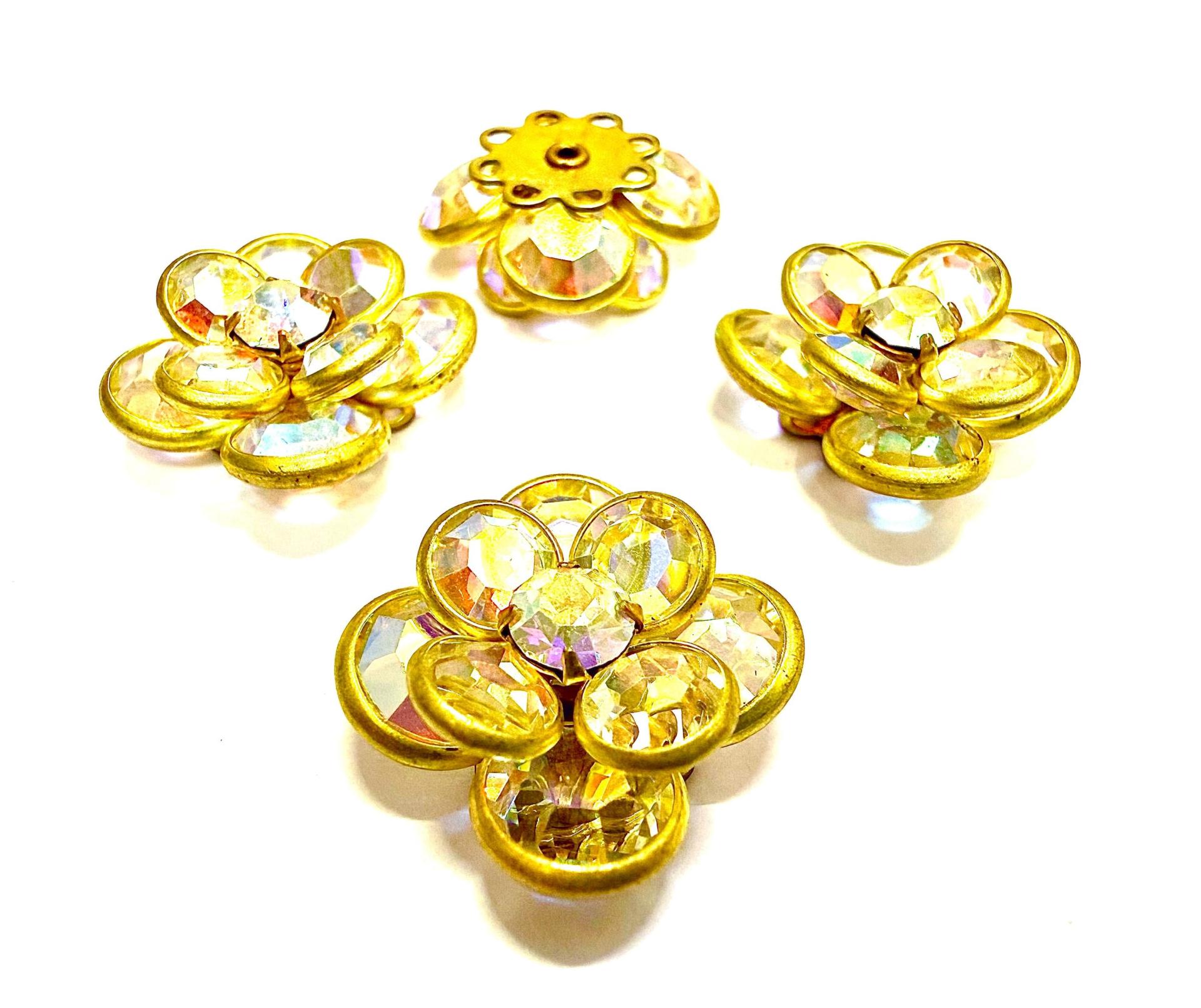 18 mm Vintage Crystal AB Swarovski Embellishment DIY Supplies wedding decorations