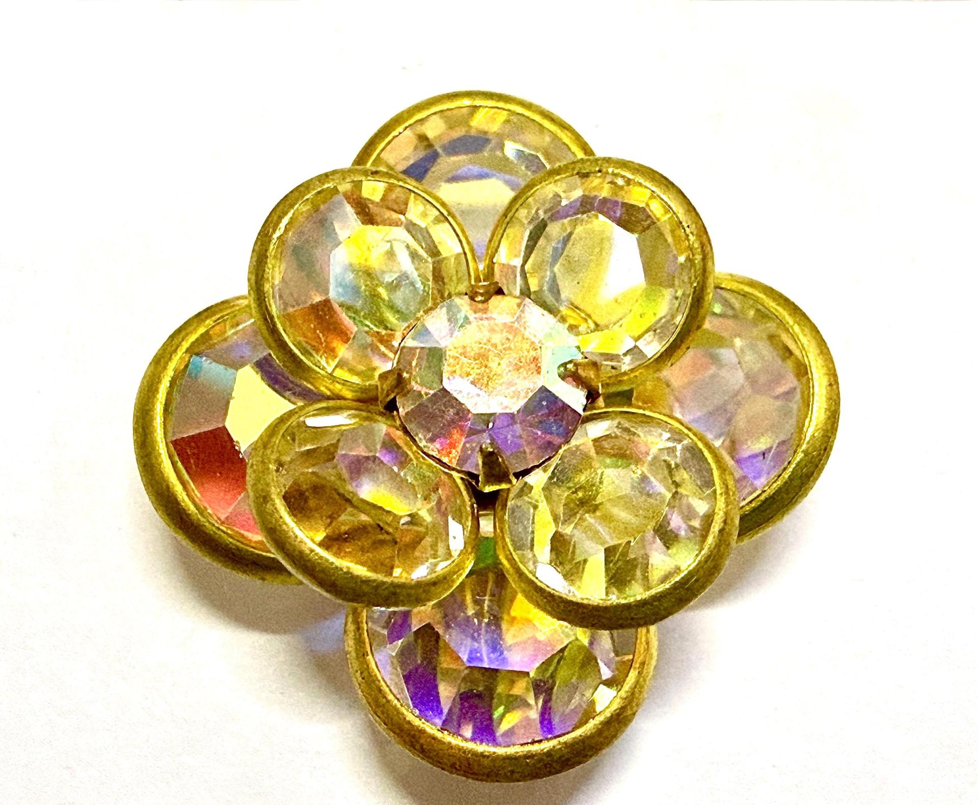 18 mm Vintage Crystal AB Swarovski Embellishment DIY Supplies wedding decorations