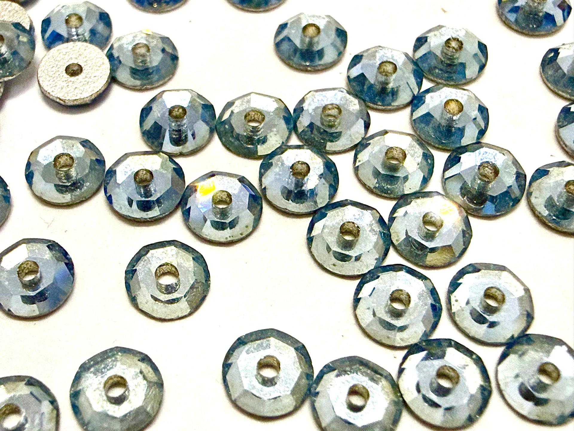 3mm Preciosa Crystal Light Sapphire Flat Back Sew-On Stones