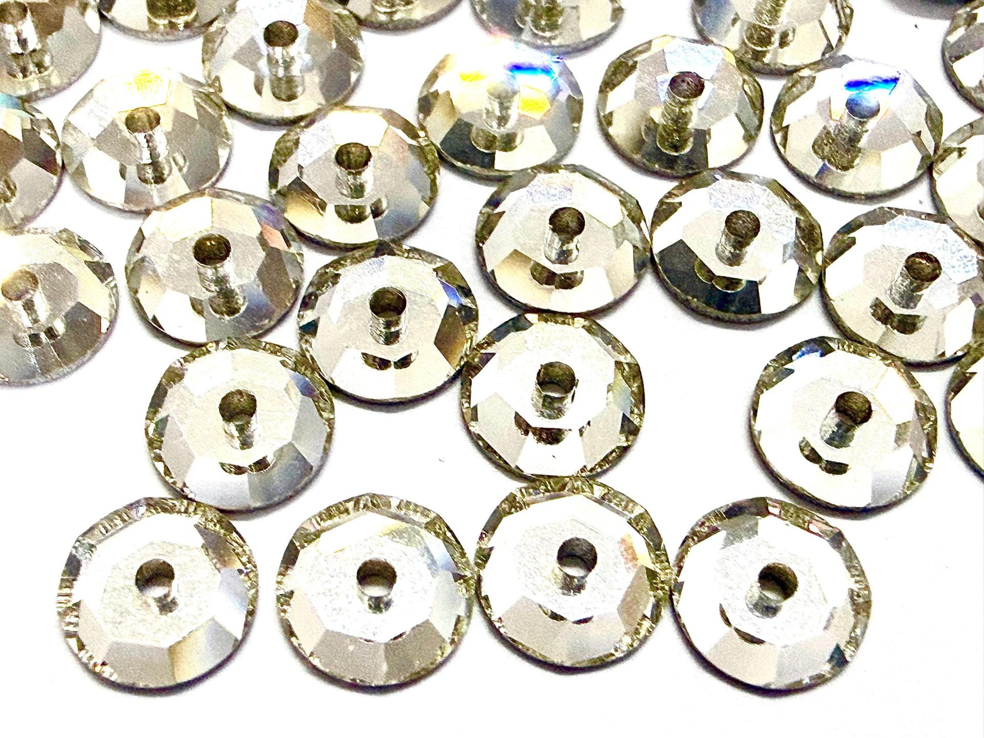 6mm Crystal Lochrose Stones – Preciosa Flat Back Sew-On Stones , Czech Beads