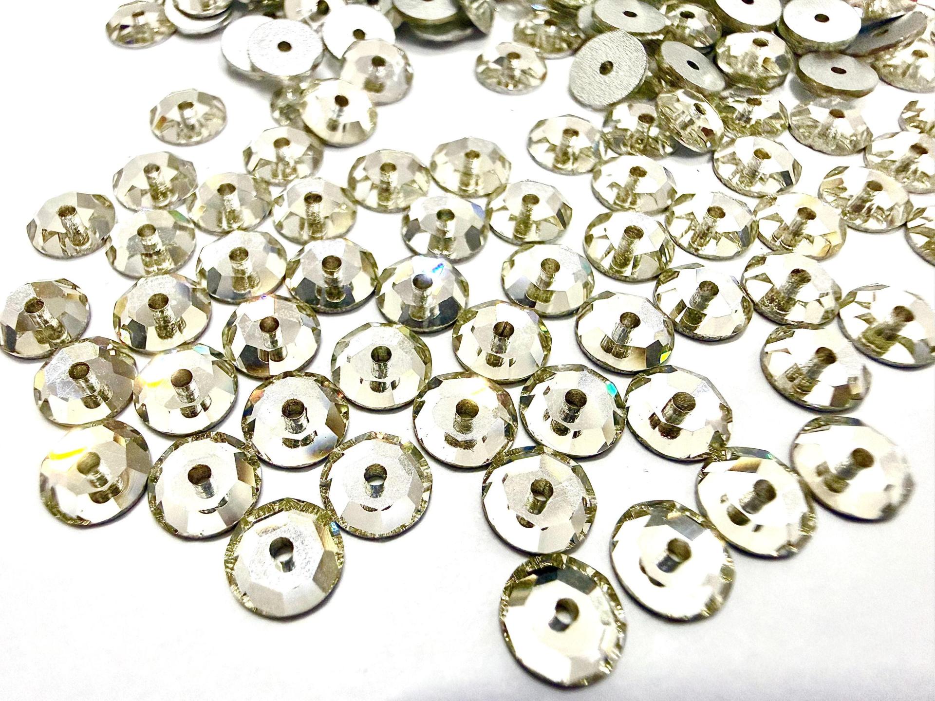 6mm Crystal Lochrose Stones – Preciosa Flat Back Sew-On Stones , Czech Beads