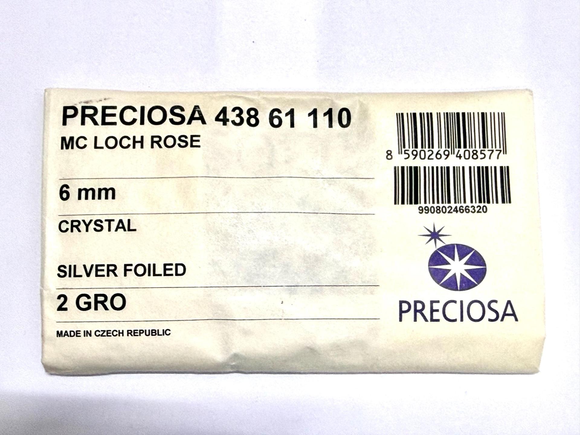 6mm Crystal Lochrose Stones – Preciosa Flat Back Sew-On Stones , Czech Beads