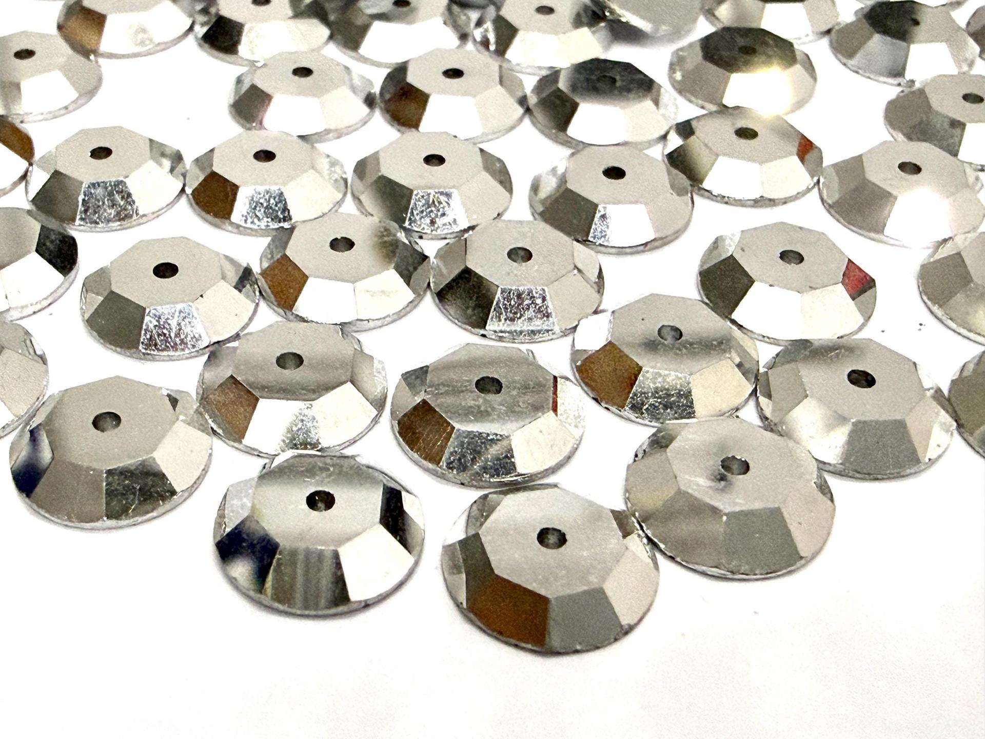 9mm Crystal Labrador Lochrose Stones – Preciosa Flat Back Sew-On Stones , Czech Beads