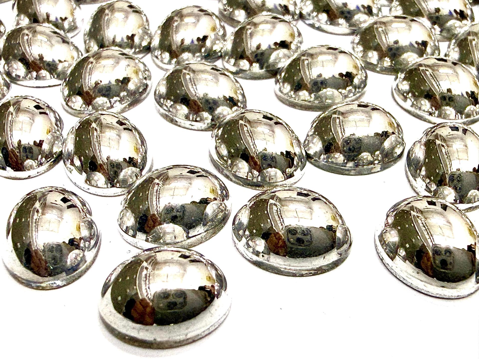 Swarovski 10x8 mm Vintage 2190 Crystal Comet Argent Light Foiled Flat Back Oval Cabochon Cabs