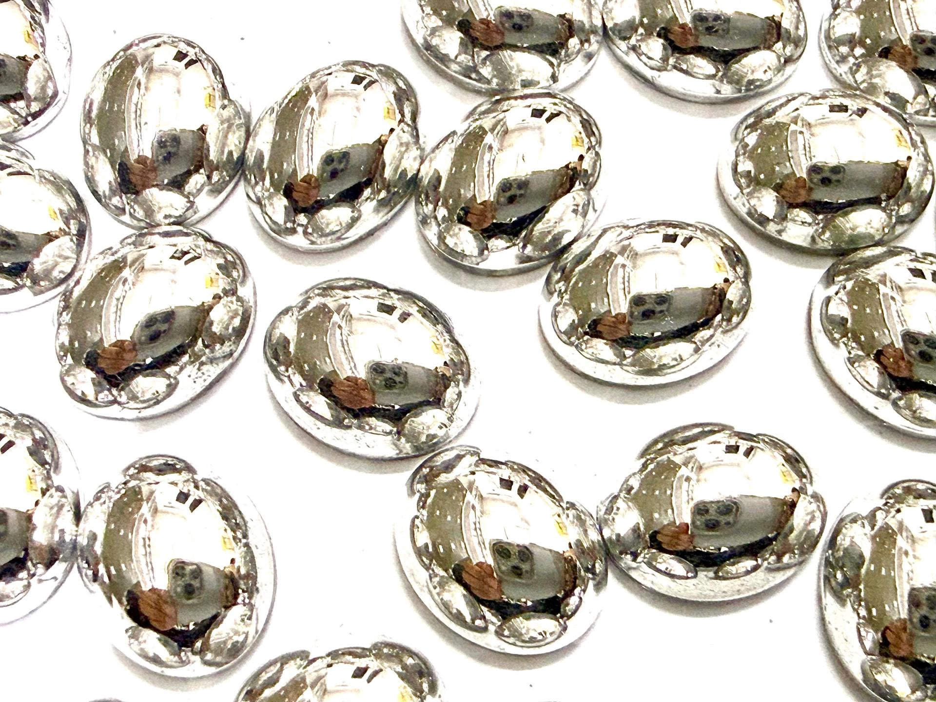 Swarovski 10x8 mm Vintage 2190 Crystal Comet Argent Light Foiled Flat Back Oval Cabochon Cabs