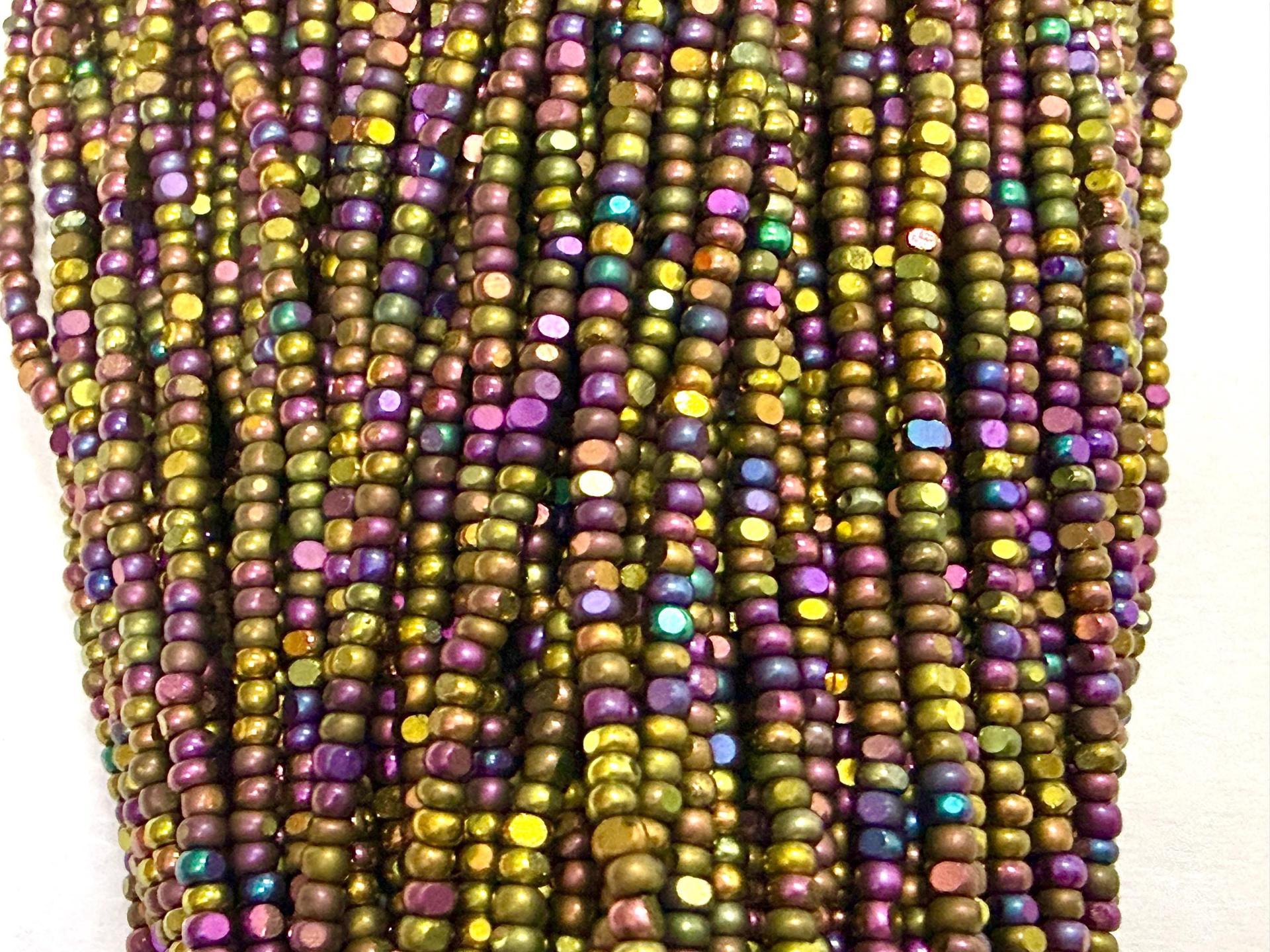 11/0 Charlotte Cut Seed Beads: Gold Iris, Jewelry Making Supplies