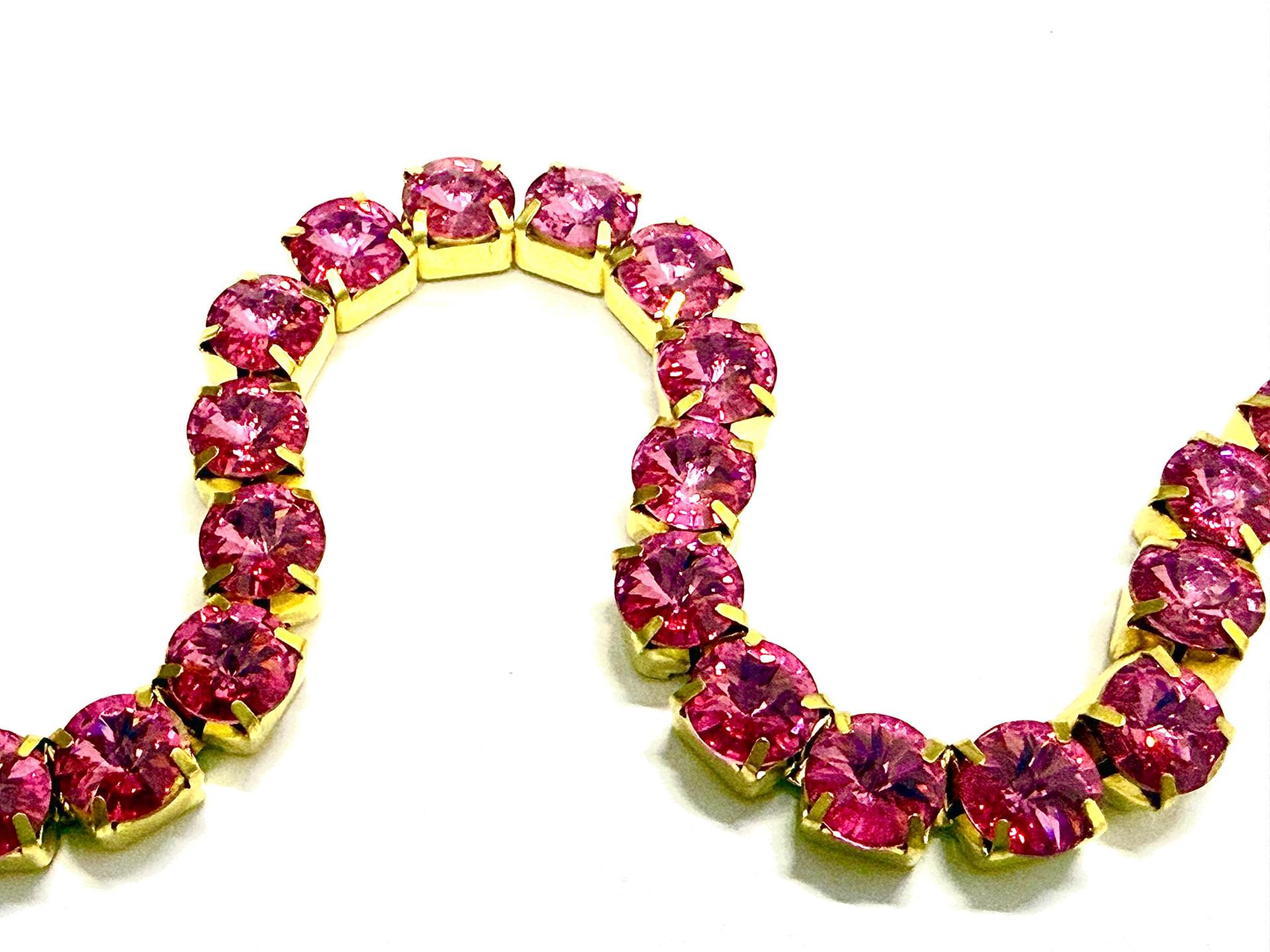 39ss Swarovski Close setting Rhinestone Chain, strass chains 8mm