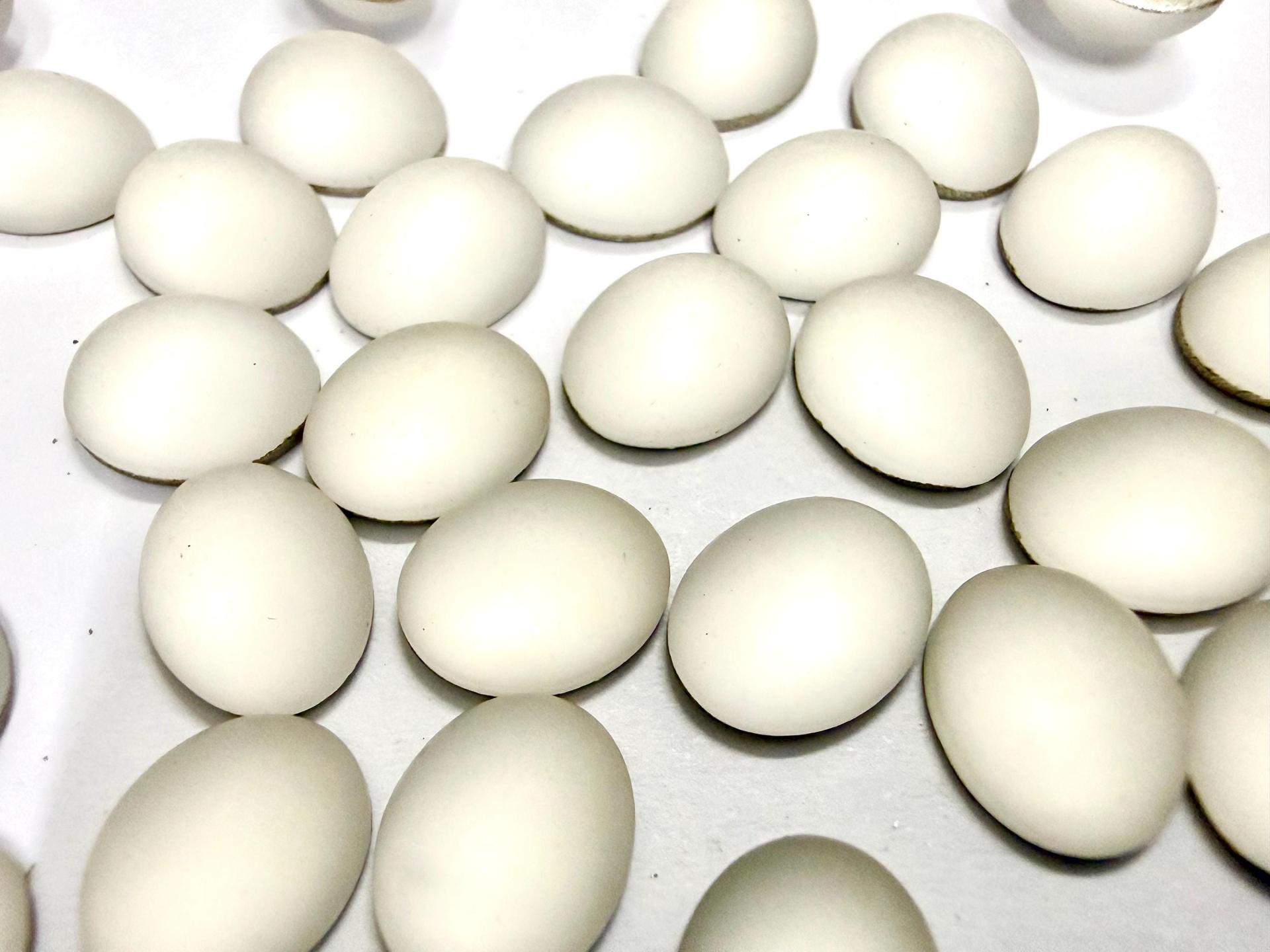 Swarovski 18x13 mm Vintage Crystal Matt Finish Foiled Flat Back Oval Cabochon 2/6 Pieces