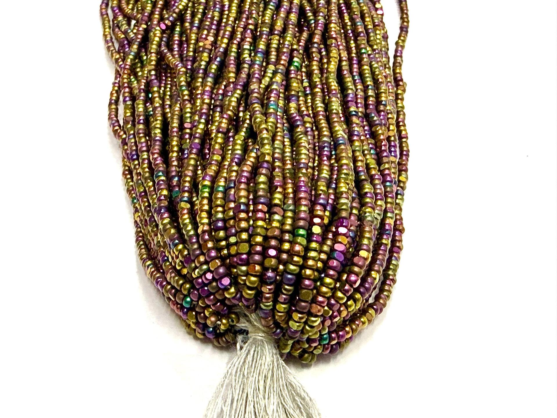 11/0 Charlotte Cut Seed Beads: Gold Iris, Jewelry Making Supplies