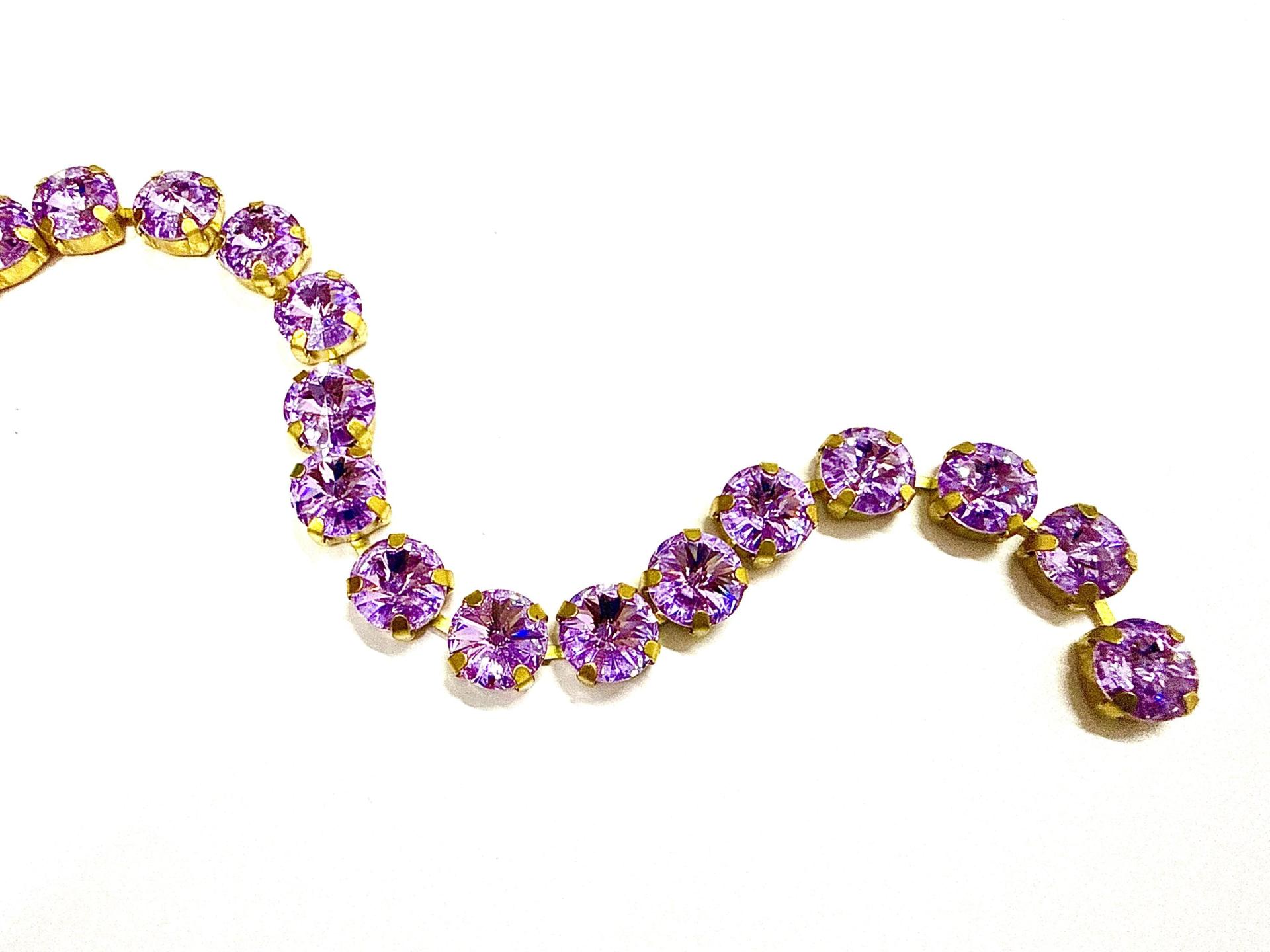 47ss Swarovski Crystal Rhinestone Chain, strass chains 10MM (0.5 Meter)