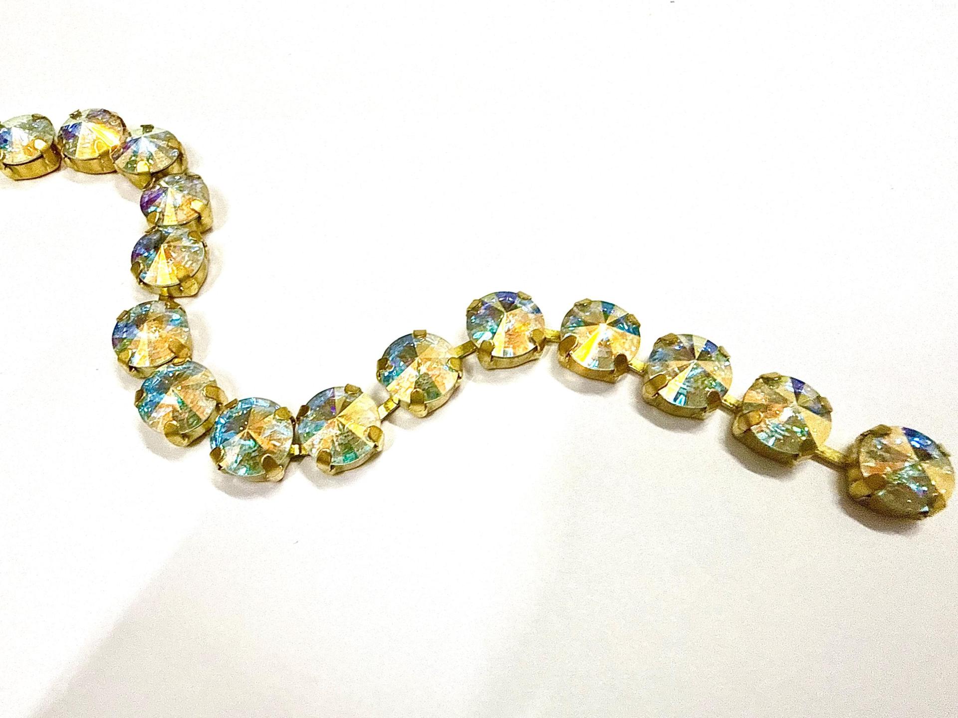 47ss Swarovski Crystal Rhinestone Chain, strass chains 10MM (0.5 Meter)