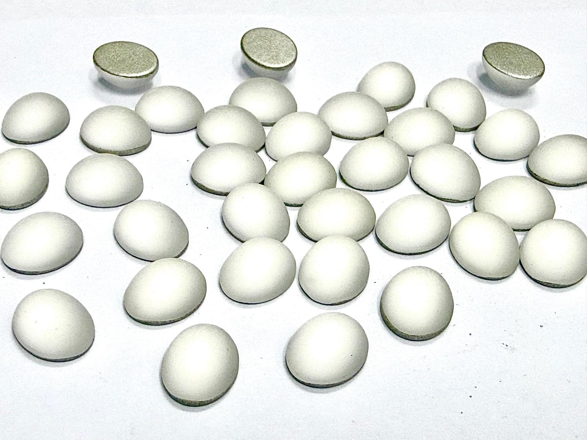 Swarovski 18x13 mm Vintage Crystal Matt Finish Foiled Flat Back Oval Cabochon 2/6 Pieces