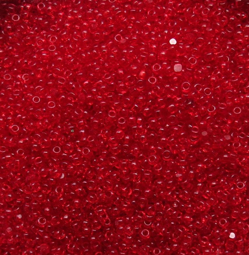 11/0 Charlotte true Cut Beads Light Siam 10/20/50/250/500 Grams (10 grams 1300 Pieces)
