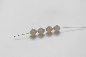 6/8 MM Light Grey Opal Swarovski Bicone beads 6/12/24/36/72/144/288 Pieces (383) PREMIUM MATERIALS, Jewlery making beads