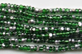 11/0 Charlotte true Cut Beads Patina Transparent Light Emerald Silver 10/20/50/250/500 Grams vintage findings, embroidery materials, craft