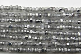11/0 Charlotte Cut Beads Patina Frosted Crystal Silver 10/20/50/250/500 Grams 1300 Pieces