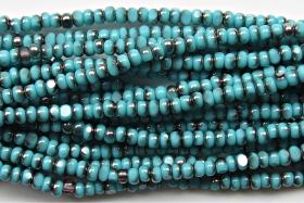 11/0 Charlotte true Cut Beads Patina Opaque Aqua Green Gun Metal 10/20/50/250/500 Grams 1300 Pieces