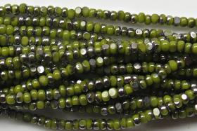 11/0 Charlotte true Cut Beads  Patina Opaque Olivine Gun Metal 10/20/50/250/500 Grams 1300 Pieces embroidery materials, jewelry making