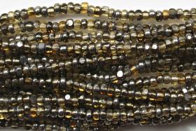 11/0 Charlotte true Cut Beads Patina Honey transparent Gun Metal 10/20/50/250/500 Grams 1300 Pieces