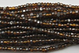 11/0 Charlotte true Cut Beads Patina Topaz transparent Gun Metal 10/20/50/250/500 Grams 1300 Pieces