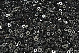 3MM Glass Sequins High Glaze Gun Metal 5/10/20 Grams