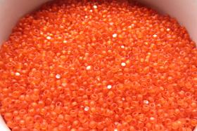 11/0 Charlotte true Cut Beads Frosted Orange 10/20/50/250/500Grams (10 Grams 1300 Pieces)