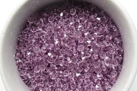 Light Amethyst (4mm) Swarovski Bicone Beads 36/72/144/432/720 Pieces (212) jewelry making, vintage findings, embroidery materials, gemstone