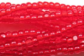 8/0 Charlotte Cut Beads Light Siam 10/20/50/250/500 Grams glass beads, jewelry supply, vintage findings, craft supply, rare materials, red