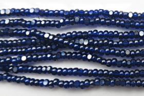 11/0 Charlotte true Cut Beads Ionized Royal Blue Transparent 10/20/50/250/500 Grams embroidery materials, jewelry making, vintage beads