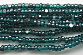 11/0 Charlotte Cut Beads Ionized Teal Transparent 10/20/50/250/500 Grams vintage findings, PREMIUM SEED BEADS, premium materials, craft