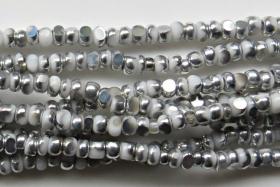11/0 Charlotte Cut Beads Patina Opaque Chalk White Silver 10/20/50/250/500 Grams 1300 Pieces