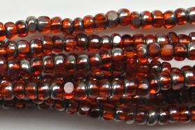 11/0 Charlotte Cut Beads Patina Transparent Light Orange Gun Metal 10/20/50/250/500 Grams 1300 Pieces