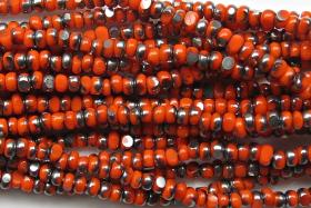 11/0 Charlotte true Cut Beads Patina Opaque Orange Gun Metal 10/20/50/250/500 Grams 1300 Pieces faceted seed beads