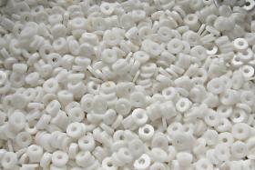 3MM Glass Sequins High Glaze Chalk White 5/10/20 Grams