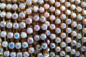 12 SS Rhinestone Chain Vintage Glass Chalk White Aurore Boreale 3mm 1/2/5/15 Meters