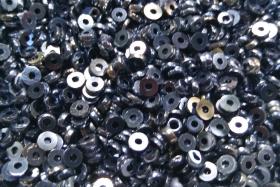 4MM Glass Sequins High Glaze Metallic Blue 5/10/20 Grams