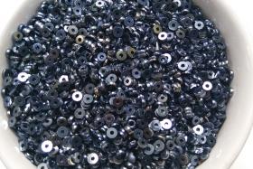 3MM Glass Sequins High Glaze Metallic Blue 5/10/20 Grams