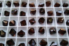 6/8 mm Mocca Swarovski Bicone 12/36/72/144/288 Pieces (286) PREMIUM MATERIALS, Jewlery making beads