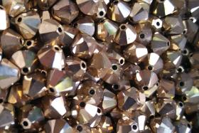 6mm Crystal Aurum Gold Swarovski Bicone beads Cuts 12/36/72/144/288 Pieces (234) embellishments