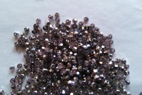 Swarovski (2mm) Metallic Vintage Rose Comet Argent Light 2x Rondells 72 Pieces Jewelry findings, embroidery materials, jewelry making, rare